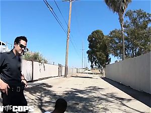 plow the Cops - white dame cop screwed by trio BBCs