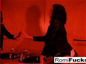 beautiful sub Romi lets sir Sovereign predominate her