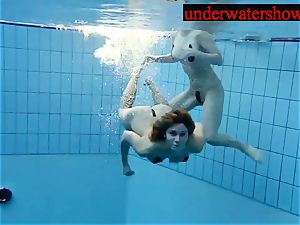 Andrea and Monica underwater gals