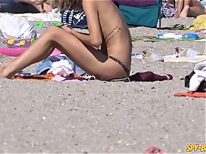 wonderful braless teenagers amateur Beach spycam Close Up