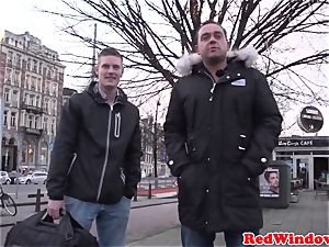 humungous Amsterdam prostitute cockriding tourist